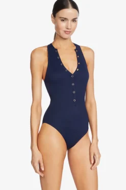 Amy Raglan High Neck 1 Piece