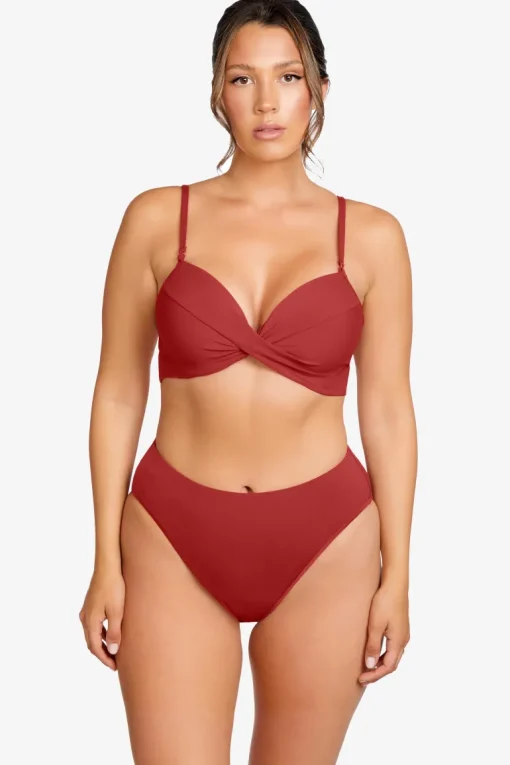 Aubrey D-Cup Twist Cami Bikini Top