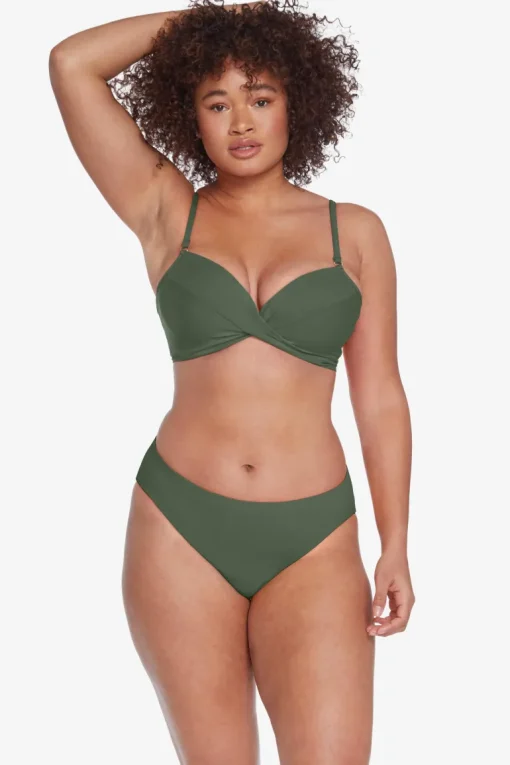 Aubrey D-Cup Twist Cami Bikini Top