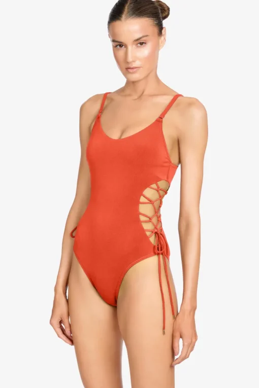 Aubrey Lace Up One Piece