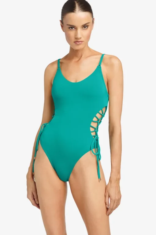 Aubrey Lace Up One Piece