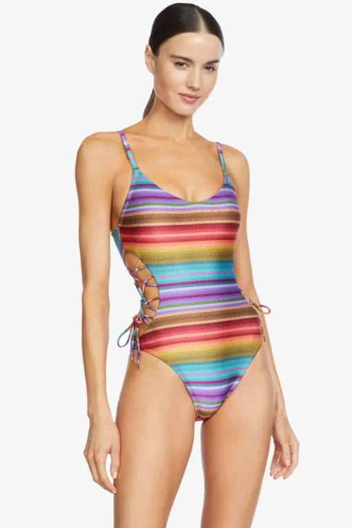 Ines Lace Up One Piece