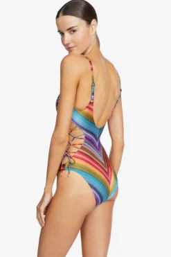 Ines Lace Up One Piece