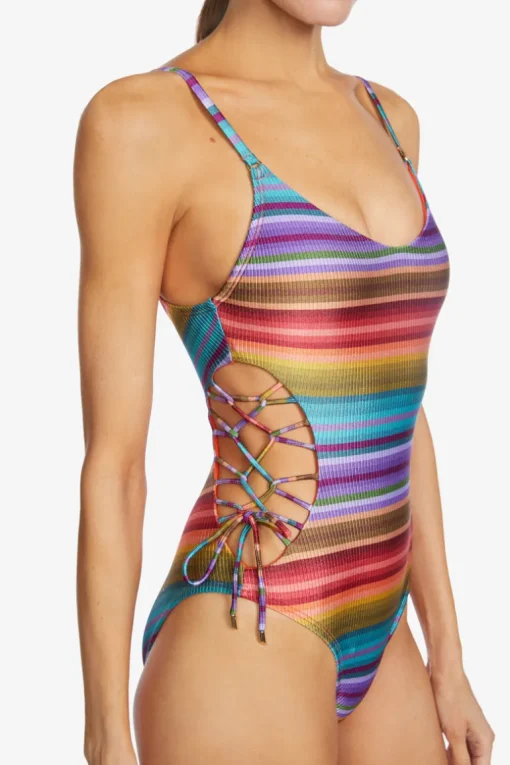 Ines Lace Up One Piece