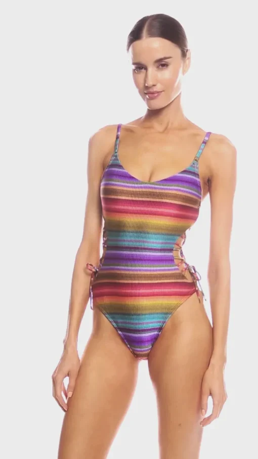 Ines Lace Up One Piece