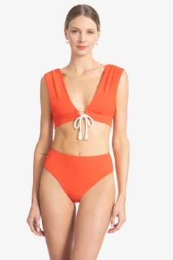 Soliel Capsleeve Bikini Top