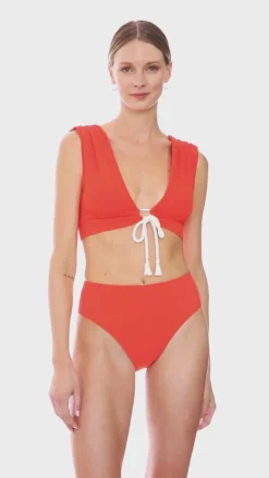 Soliel Capsleeve Bikini Top